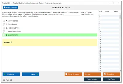 Riverbed 299-01 Riverbed Certified Solutions Professional - Network Performance Management Practice test exam simulator test engine exam Prep practice test questions answers Image 13