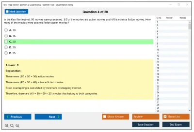 Test Prep GMAT-Section-2-Quantitative Section Two : Quantitative Test Practice test exam simulator test engine exam Prep practice test questions answers Image 4