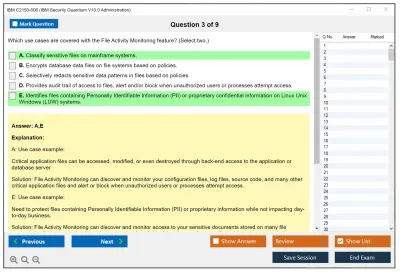 IBM C2150-606 IBM Security Guardium V10.0 Administration Practice test exam simulator test engine exam Prep practice test questions answers Image 3