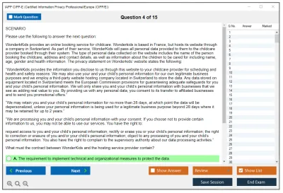 IAPP CIPP-E Certified Information Privacy Professional/Europe (CIPP/E) Practice test exam simulator test engine exam Prep practice test questions answers Image 4