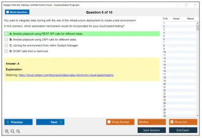 Netapp NS0-402 NetApp Certified Hybrid Cloud Implementation Engineer Practice test exam simulator test engine exam Prep practice test questions answers Image 6