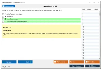SAFe SAFe-Agilist-5.1 SAFe Agilist (SA) 5.1 Practice test exam simulator test engine exam Prep practice test questions answers Image 2