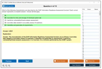 ISC2 CSSLP Certified Secure Software Lifecycle Professional Practice test exam simulator test engine exam Prep practice test questions answers Image 4