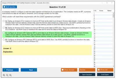 Amazon AWS SAA-C03 AWS Certified Solutions Architect - Associate (SAA-C03) Practice test exam simulator test engine exam Prep practice test questions answers Image 15