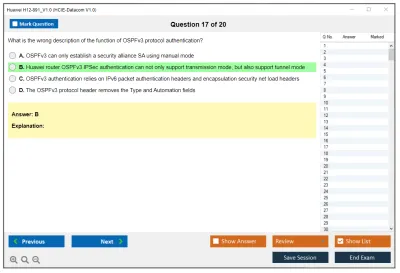 Huawei H12-891_V1.0 HCIE-Datacom V1.0 Practice test exam simulator test engine exam Prep practice test questions answers Image 17