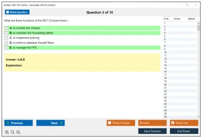 Juniper JN0-103 Junos - Associate (JNCIA-Junos) Practice test exam simulator test engine exam Prep practice test questions answers Image 3