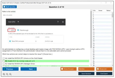 Nutanix NCP-US Nutanix Certified Professional – Unified Storage (NCP-US) v6 exam Practice test exam simulator test engine exam Prep practice test questions answers Image 2