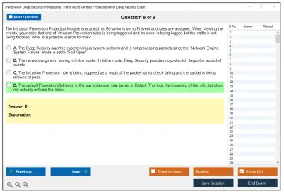 Trend Micro Deep-Security-Professional Trend Micro Certified Professional for Deep Security Exam Practice test exam simulator test engine exam Prep practice test questions answers Image 8