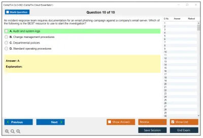 CompTIA CLO-002 CompTIA Cloud Essentials+ Practice test exam simulator test engine exam Prep practice test questions answers Image 10