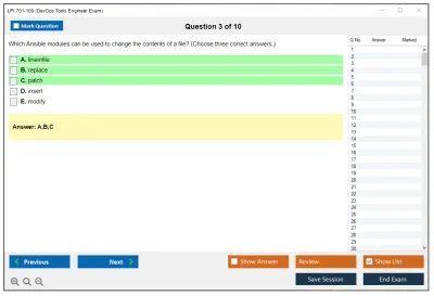 LPI 701-100 DevOps Tools Engineer Practice test exam simulator test engine exam Prep practice test questions answers Image 3