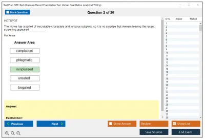 Test Prep GRE-Test GRE General Test Practice test exam simulator test engine exam Prep practice test questions answers Image 2