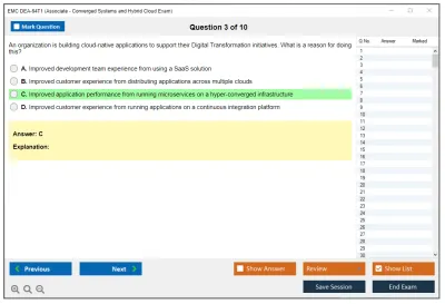 EMC DEA-64T1 Associate - Converged Systems and Hybrid Cloud Exam Practice test exam simulator test engine exam Prep practice test questions answers Image 3