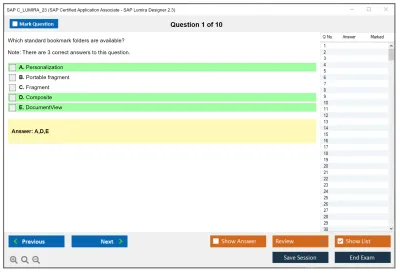 SAP C_LUMIRA_23 SAP Certified Application Associate - SAP Lumira Designer 2.3 Practice test exam simulator test engine exam Prep practice test questions answers Image 1