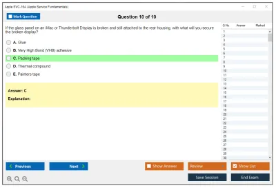 Apple SVC-16A Apple Service Fundamentals Practice test exam simulator test engine exam Prep practice test questions answers Image 10