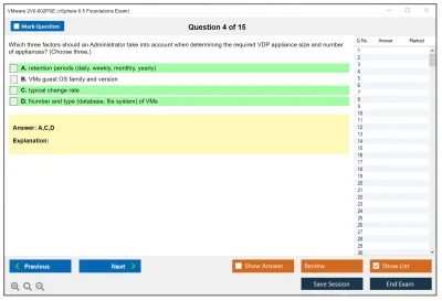 VMware 2V0-602PSE vSphere 6.5 Foundations Exam Practice test exam simulator test engine exam Prep practice test questions answers Image 4