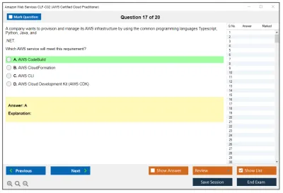 Amazon Web Services CLF-C02 AWS Certified Cloud Practitioner Practice test exam simulator test engine exam Prep practice test questions answers Image 17