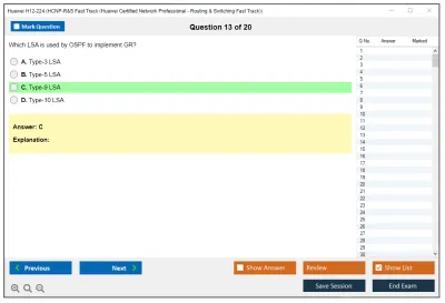 Huawei H12-224 HCNP-R&amp;S Fast Track (Huawei Certified Network Professional - Routing &amp; Switching Fast Track) Practice test exam simulator test engine exam Prep practice test questions answers Image 13