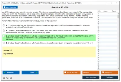 Amazon AWS AWS-Certified-Solutions-Architect-Professional-SAP-C01 AWS Certified Solutions Architect - Professional (SAP-C01) Practice test exam simulator test engine exam Prep practice test questions answers Image 15