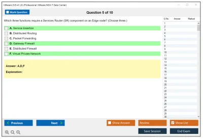VMware 2V0-41.20 Professional VMware NSX-T Data Center Practice test exam simulator test engine exam Prep practice test questions answers Image 5