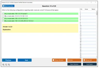 Huawei H12-211 HCNA (Huawei Certified Network Associate) Practice test exam simulator test engine exam Prep practice test questions answers Image 10