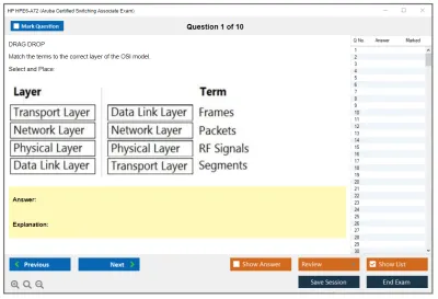 HP HPE6-A72 Aruba Certified Switching Associate Exam Practice test exam simulator test engine exam Prep practice test questions answers Image 1