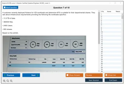 Nutanix NCSE-Level-1 Nutanix Certified Systems Engineer (NCSE): Level 1 Practice test exam simulator test engine exam Prep practice test questions answers Image 7