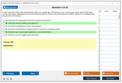 CompTIA 220-1002 CompTIA A+ Certification Exam: Core 2 Practice test exam simulator test engine exam Prep practice test questions answers Image 4