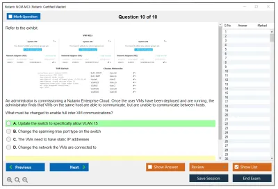 Nutanix NCM-MCI Nutanix Certified Master Practice test exam simulator test engine exam Prep practice test questions answers Image 10