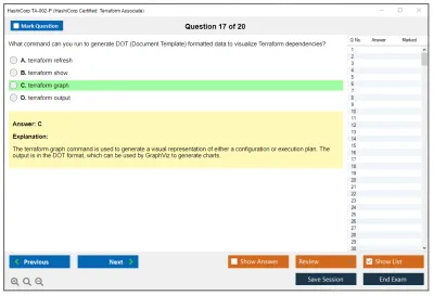 HashiCorp TA-002-P HashiCorp Certified: Terraform Associate Practice test exam simulator test engine exam Prep practice test questions answers Image 17