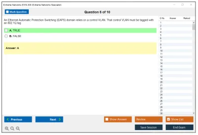 Extreme Networks EW0-300 Extreme Networks Specialist Practice test exam simulator test engine exam Prep practice test questions answers Image 6