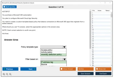 Microsoft SC-200 Microsoft Security Operations Analyst Practice test exam simulator test engine exam Prep practice test questions answers Image 3