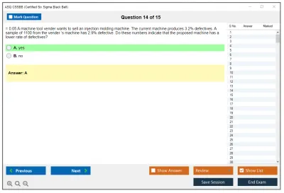 ASQ CSSBB Certified Six Sigma Black Belt Practice test exam simulator test engine exam Prep practice test questions answers Image 14
