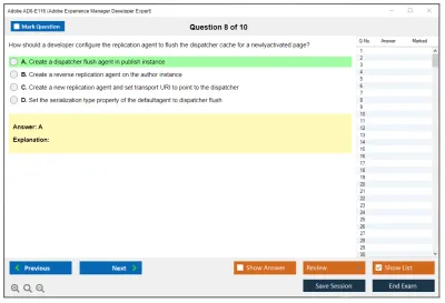 Adobe AD0-E116 Adobe Experience Manager Developer Expert Practice test exam simulator test engine exam Prep practice test questions answers Image 8