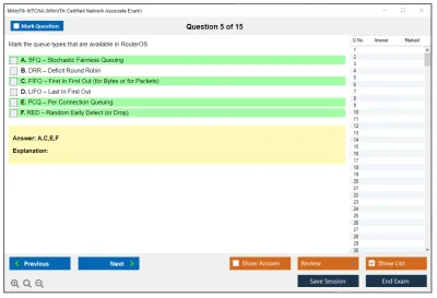 MikroTik MTCNA MikroTik Certified Network Associate Exam Practice test exam simulator test engine exam Prep practice test questions answers Image 5