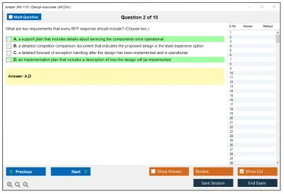 Juniper JN0-1101 Design-Associate (JNCDA) Practice test exam simulator test engine exam Prep practice test questions answers Image 2