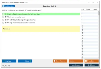 Huawei H13-211 HCIA-Intelligent Computing V1.0 Practice test exam simulator test engine exam Prep practice test questions answers Image 6
