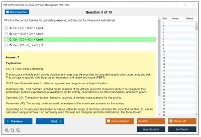 PMI CAPM Certified Associate in Project Management (CAPM) Practice test exam simulator test engine exam Prep practice test questions answers Image 5