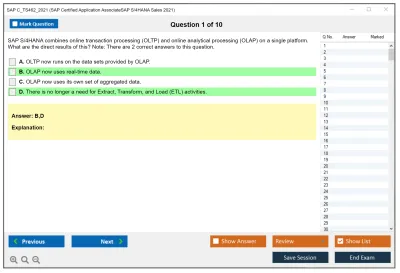 SAP C_TS462_2021 SAP Certified Application AssociateSAP S/4HANA Sales 2021 Practice test exam simulator test engine exam Prep practice test questions answers Image 1