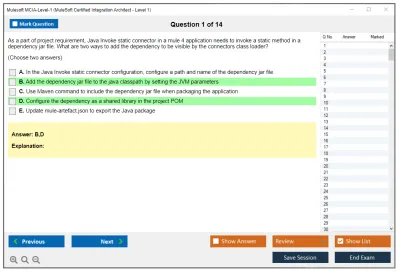 Mulesoft MCIA-Level-1 MuleSoft Certified Integration Architect - Level 1 Practice test exam simulator test engine exam Prep practice test questions answers Image 1