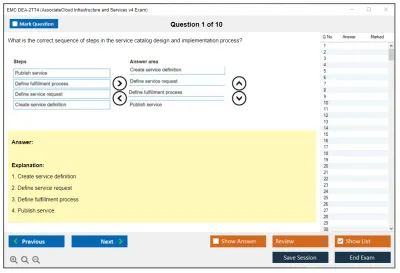 EMC DEA-2TT4 Associate - Cloud Infrastructure and Services v4 Exam Practice test exam simulator test engine exam Prep practice test questions answers Image 1