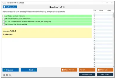 Huawei H13-523 HCNP-Cloud-FCDS Practice test exam simulator test engine exam Prep practice test questions answers Image 1