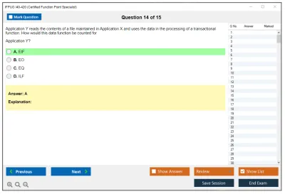 IFPUG I40-420 Certified Function Point Specialist Practice test exam simulator test engine exam Prep practice test questions answers Image 14