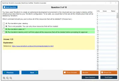 HashiCorp Terraform-Associate HashiCorp Certified: Terraform Associate Practice test exam simulator test engine exam Prep practice test questions answers Image 5