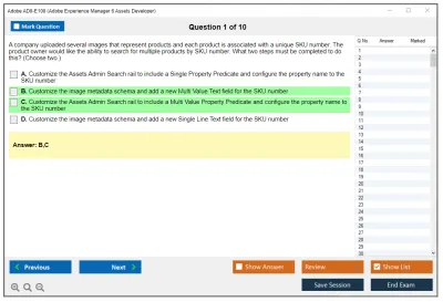 Adobe AD0-E100 Adobe Experience Manager 6 Assets Developer Practice test exam simulator test engine exam Prep practice test questions answers Image 1