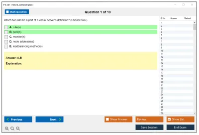 F5 201 TMOS Administration Practice test exam simulator test engine exam Prep practice test questions answers Image 1