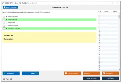 LPI 102-500 LPIC-1 Exam 102, Part 2 of 2, version 5.0 Practice test exam simulator test engine exam Prep practice test questions answers Image 2