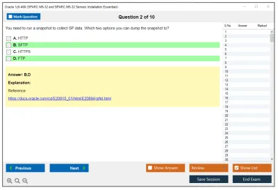 Oracle 1z0-489 SPARC M6-32 and SPARC M5-32 Servers Installation Essentials Practice test exam simulator test engine exam Prep practice test questions answers Image 2