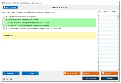 CA Technologies CAT-340 CA Identity Manager r12.x Professional Practice test exam simulator test engine exam Prep practice test questions answers Image 3