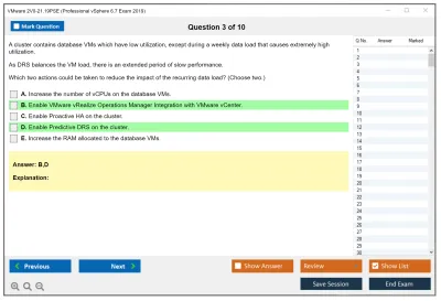 VMware 2V0-21.19PSE Professional vSphere 6.7 Exam 2019 Practice test exam simulator test engine exam Prep practice test questions answers Image 3
