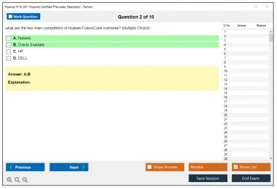 Huawei H19-307 Huawei Certified Pre-sales Associate-Server Practice test exam simulator test engine exam Prep practice test questions answers Image 2